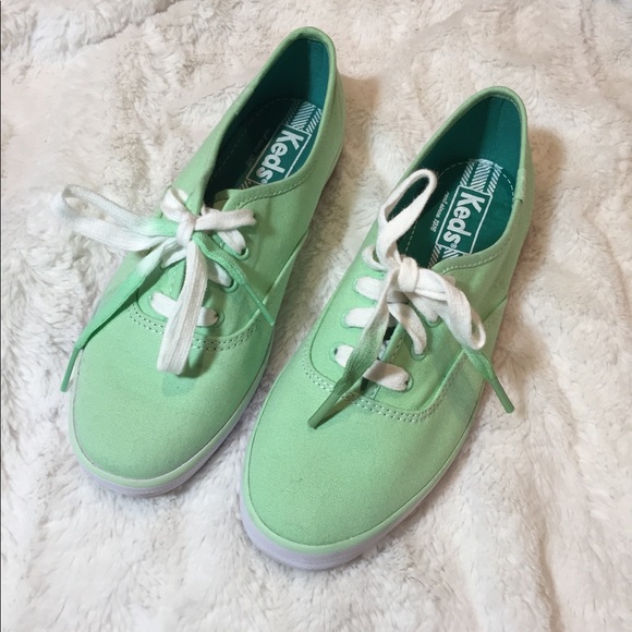 mint green keds shoes